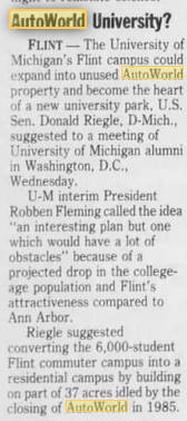 AutoWorld (Six Flags AutoWorld) - 1988 Article On University Idea (newer photo)